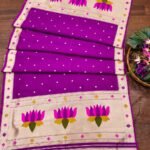 Purple Soft Cotton Silk Dupatta