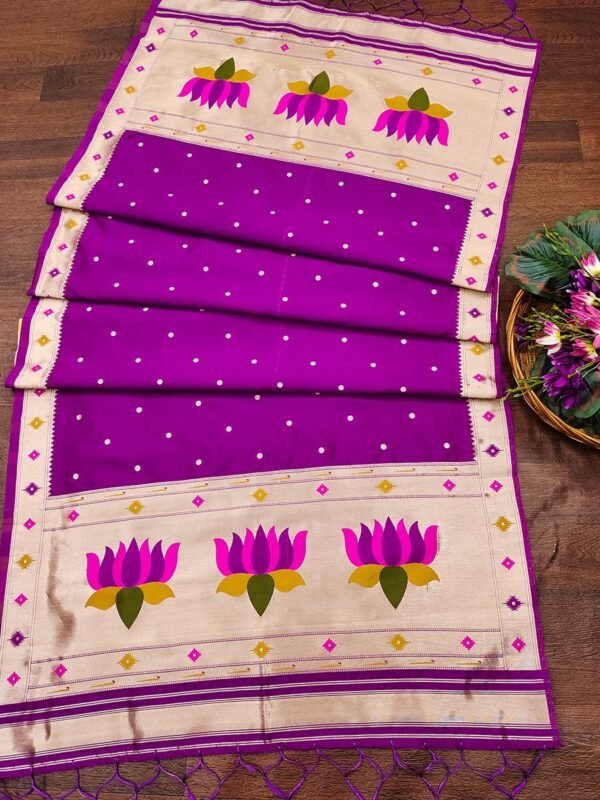 Purple Soft Cotton Silk Dupatta