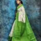 White Green Soft Madhu Moni Molmol Saree