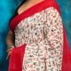 White Red Soft Madhu Moni Molmol Saree
