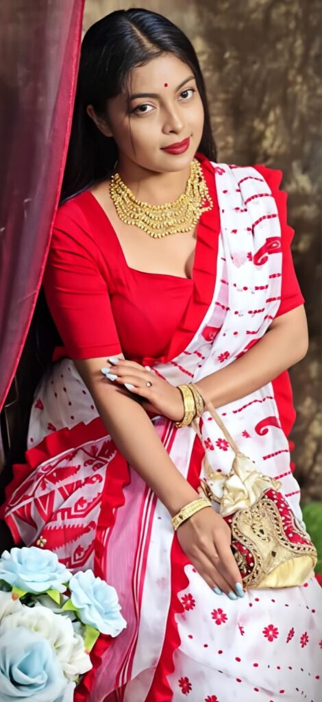 White Soft Dhaki Jamdani Saree