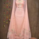 Butterfly-Gold Rose Fog Unstitched 2 Piece Jamdani Suit Set