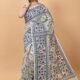 Dark Cream Soft Dhakai Jamdani Saree