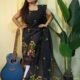 Ful Bahar Black Unstitched 2 Piece Jamdani Suit Set
