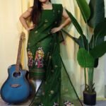 Ful Bahar Bottle Green Unstitched 2 Piece Jamdani Suit Set