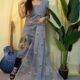 Ful Bahar Grey Unstitched 2 Piece Jamdani Suit Set