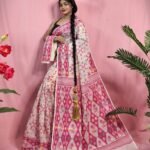 Gardenia Soft Cream Jamdani Sari With Blouse Piece