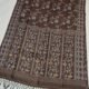 Judge Grey Pure Gachi Tussar Handloom Jamdani Saree With Blouse Piece