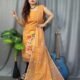 Lota Bahar Faded Orange Unstitched 2 Piece Jamdani Suit Set