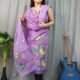 Lota Bahar Pastel Violet Unstitched 2 Piece Jamdani Suit Set
