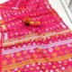 Nayan Tara Pink Lemonade Soft Jamdani Saree With Blouse Piece