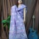 Pakhi Lota Lavender Unstitched 2 Piece Jamdani Suit Set