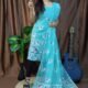Pakhi Lota Sky Blue Unstitched 2 Piece Jamdani Suit Set