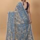 Pale Taupe Soft Dhakai Jamdani Saree