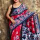 Red Soft Mulmul Cotton Saree