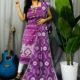 Sunflower Grape Purple Unstitched 2 Piece Jamdani Suit Set