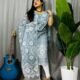 Sunflower Oslo Grey Unstitched 2 Piece Jamdani Suit Set