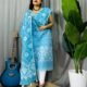 Sunflower Sky Blue Unstitched 2 Piece Jamdani Suit Set
