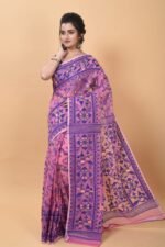 Tulip Pink Soft Dhakai Jamdani Saree