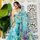 Bonolota Soft Fountain Blue Jamdani Sari