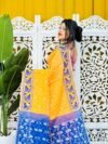 Dark Orange Soft Buti Korat Jamdani Saree