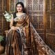 Exclusive Dual Tone Shiuli Tissue Sari With Blouse Piece