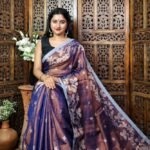 Exclusive Dual Tone Shiuli Tissue Sari With Blouse Piece