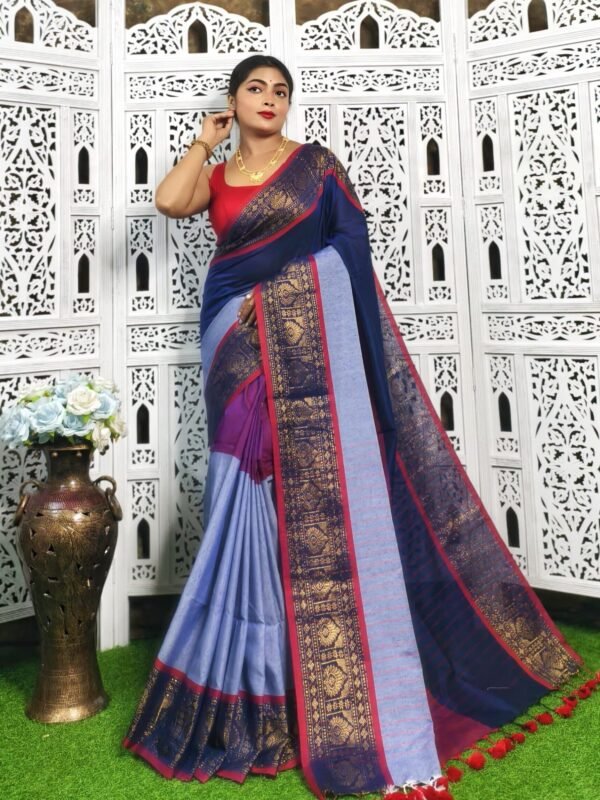 Exclusive Multi Color Handloom Saree