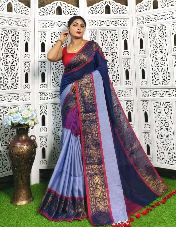Exclusive Multi Color Handloom Saree
