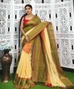 Exclusive Multi Color Handloom Saree