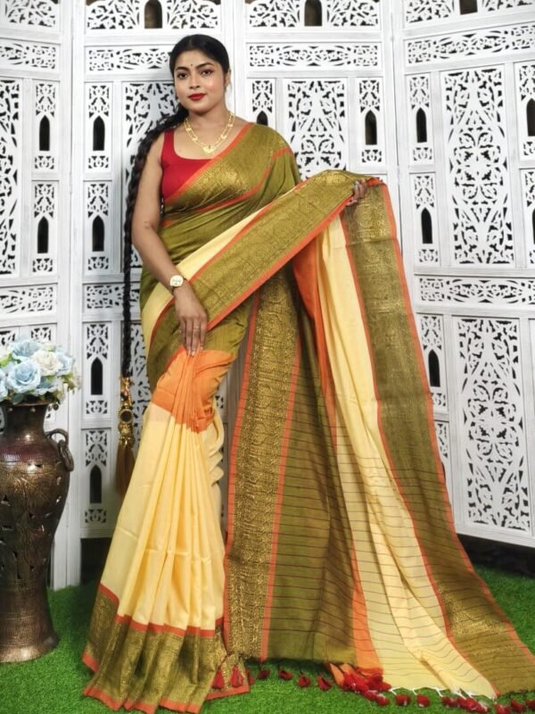 Exclusive Multi Color Handloom Saree