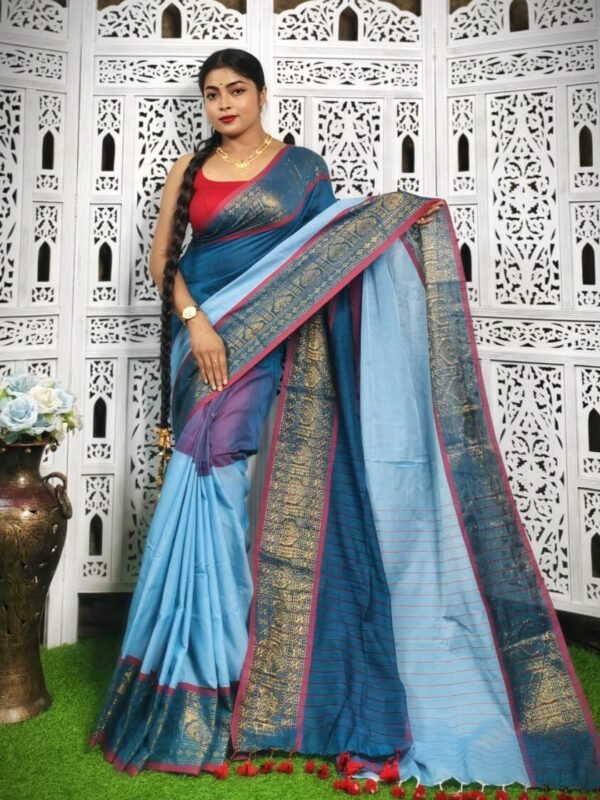 Exclusive Multi Color Handloom Saree