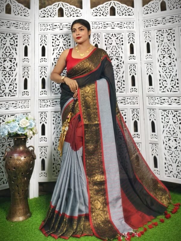 Exclusive Multi Color Handloom Saree