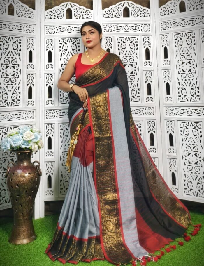 Exclusive Multi Color Handloom Saree