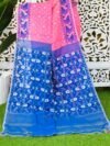 Hot Pink Soft Buti Korat Jamdani Saree