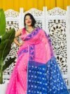 Hot Pink Soft Buti Korat Jamdani Saree