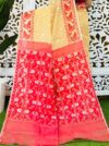 Light Orange Soft Buti Korat Jamdani Saree