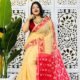 Light Orange Soft Buti Korat Jamdani Saree