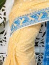 Light Yellow Soft Buti Korat Jamdani Saree