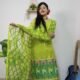 Pata Bahar Avocado Unstitched 2 Piece Jamdani Suit Set