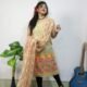 Pata Bahar Cream Unstitched 2 Piece Jamdani Suit Set