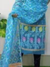 Pata Bahar Picton Blue Unstitched 2 Piece Jamdani Suit Set