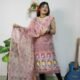 Pata Bahar Rosy Brown Unstitched 2 Piece Jamdani Suit Set