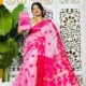 Persian Pink Soft Korat Buti Jamdani Saree
