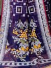 Shiuli Soft Dark Purple Jamdani Sari