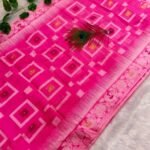 Shiuli Soft Hot Pink Jamdani Sari