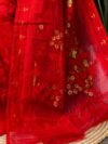 Shiuli Soft Red Jamdani Sari