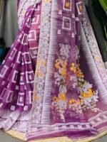 Shiuli Soft Warm Purple Jamdani Sari