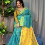 Nokshimala Soft Firoja Jamdani Saree