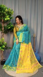 Nokshimala Soft Firoja Jamdani Saree